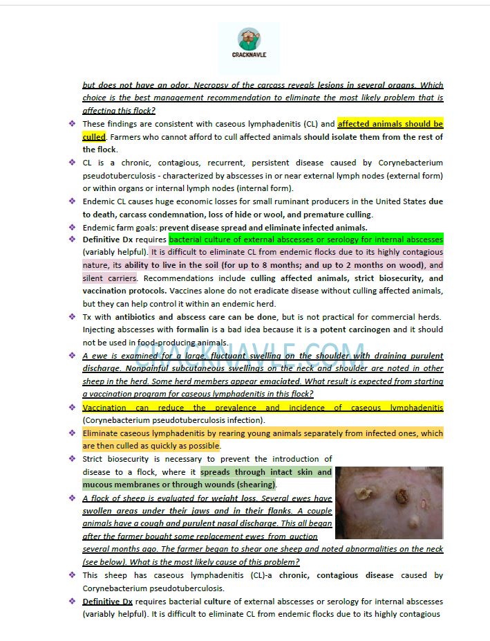 ICVA Based Topics - Small Ruminants - Comprehensive and Concise ICVA based Topics for NAVLE Prep for SMALL RUMINANTS