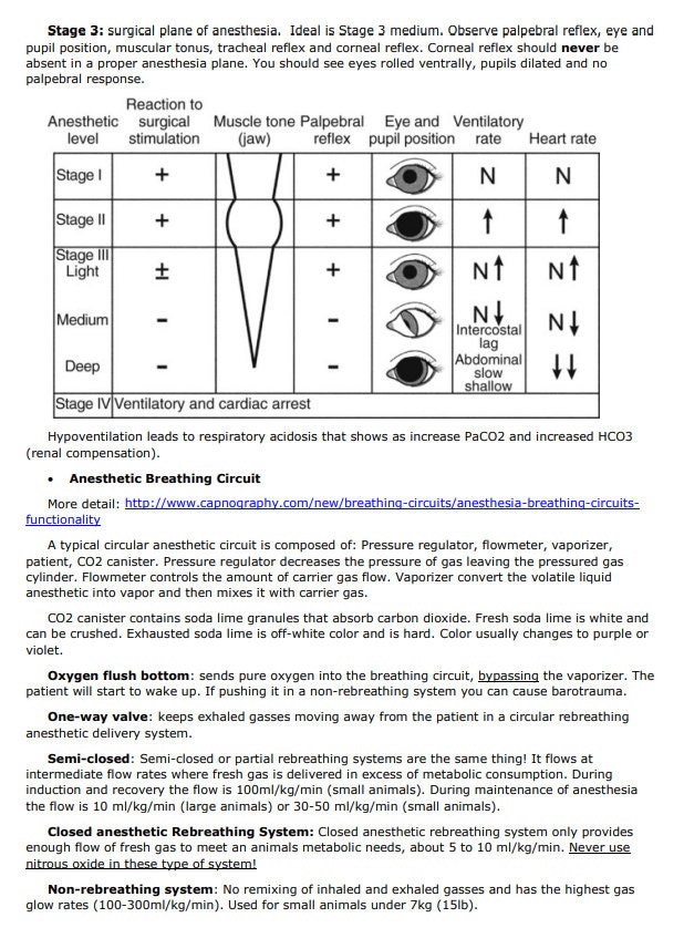 Comprehensive Anesthesiology and Surgery Vet Notes - BCSE and NAVLE Notes