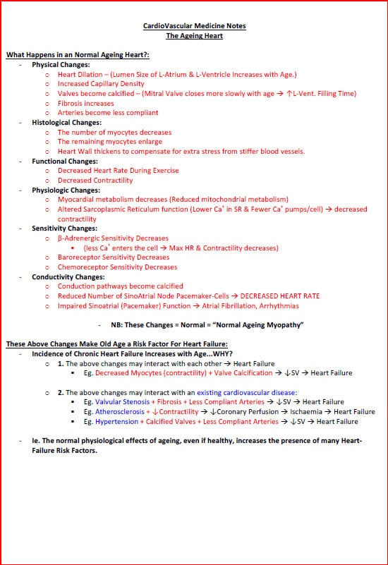 Comprehensive Cardiovascular System Study Notes PDF - Ideal for NCLEX, USMLE Exam Prep - 256 Pages - Best for Medical and Nursing Students