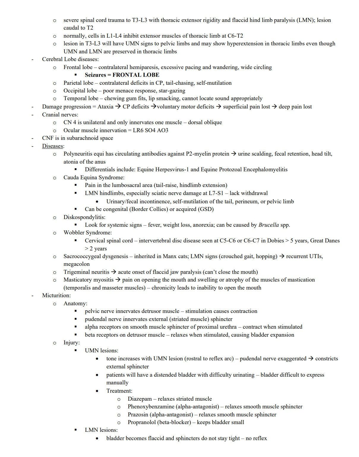 Comprehensive NAVLE Last Minutes Notes - Complete NAVLE notes for NAVLE Prep