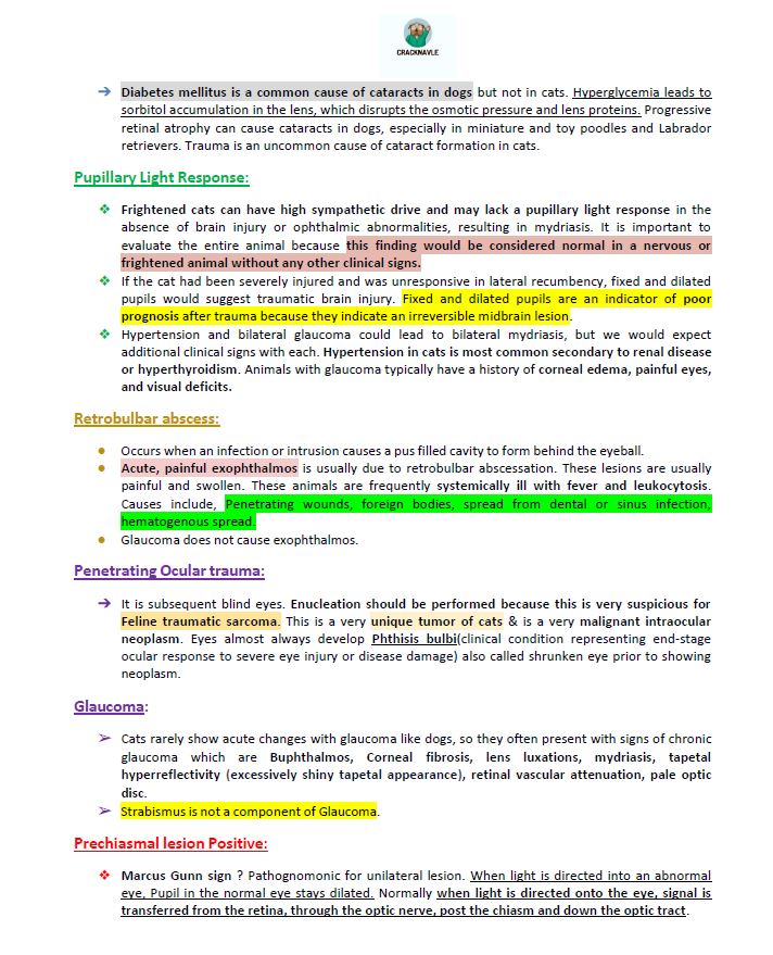 ICVA Based Topics - Feline - Comprehensive and Concise ICVA based Topics for NAVLE Prep for FELINES