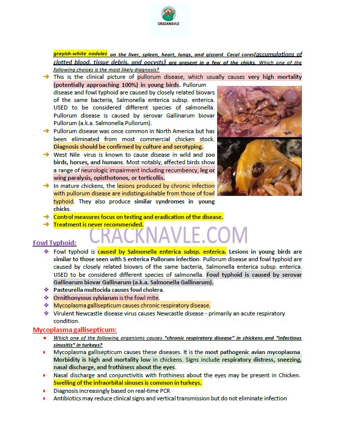 ICVA Based Topics - Poultry - Comprehensive and Concise ICVA based Topics for NAVLE Prep for POULTRY