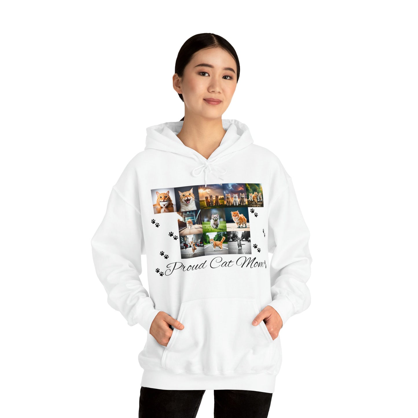 Proud Cat Mom Hoodie - Show Off Your Feline Love with Style!