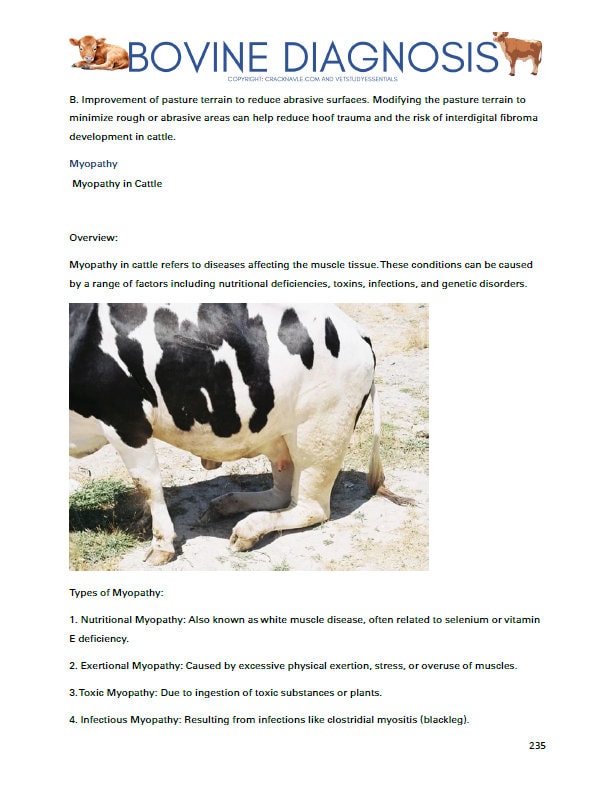 Bovine Diagnosis for NAVLE - Comprehensive Bovine Diagnosis ICVA with 3 NAVLE styled questions of each topic - 680 Pages - Navle Study Guide